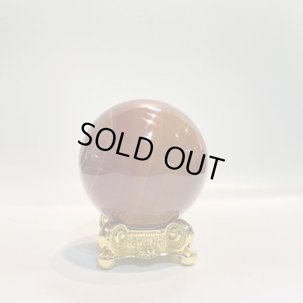 画像2: 瑪瑙(ブラウン)・丸玉 (2)