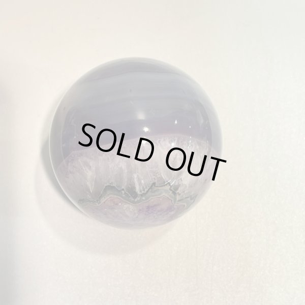 画像6: 瑪瑙（パープル）・丸玉 (6)