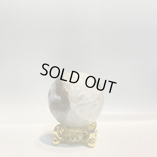 画像2: 瑪瑙（ホワイト＆グリーン）・丸玉 (2)