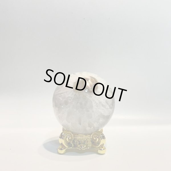 画像3: 瑪瑙（ホワイト＆グリーン）・丸玉 (3)