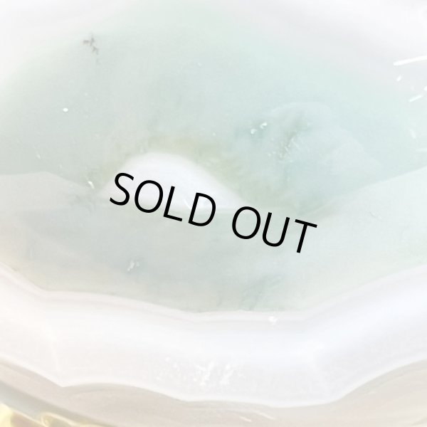 画像6: 瑪瑙（ホワイト＆グリーン）・丸玉 (6)