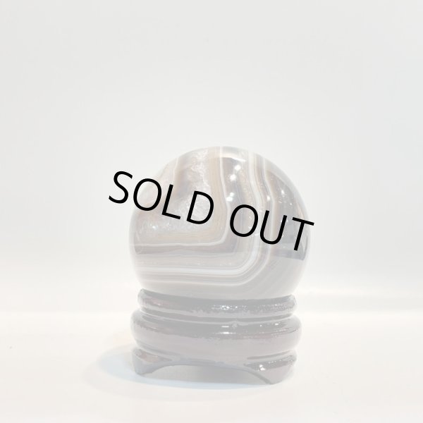 画像2: 瑪瑙（ブラウン）・丸玉 (2)