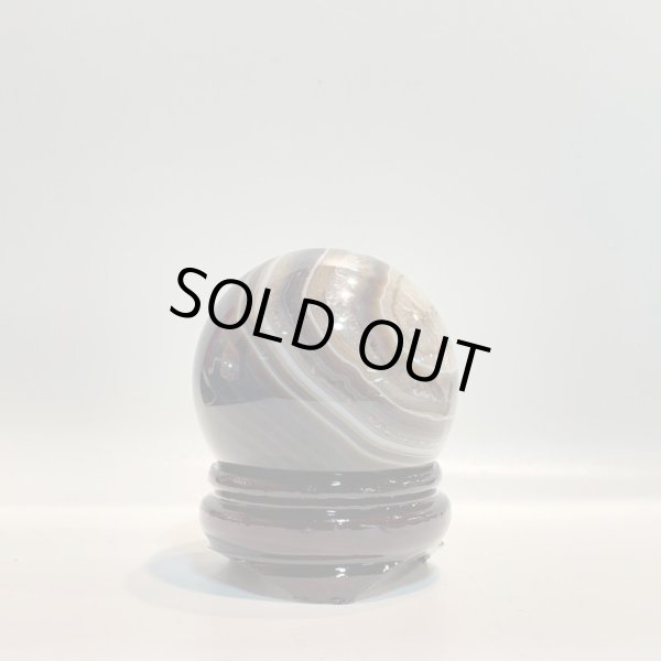 画像4: 瑪瑙（ブラウン）・丸玉 (4)