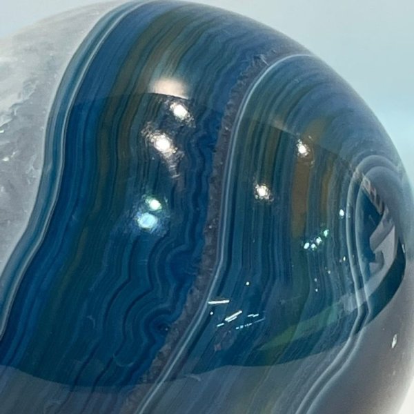 画像7: 瑪瑙(ブルー&ホワイト)・丸玉 (7)