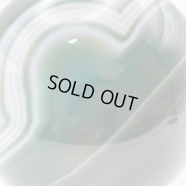 画像8: 瑪瑙(ホワイト&グリーン)・丸玉 (8)