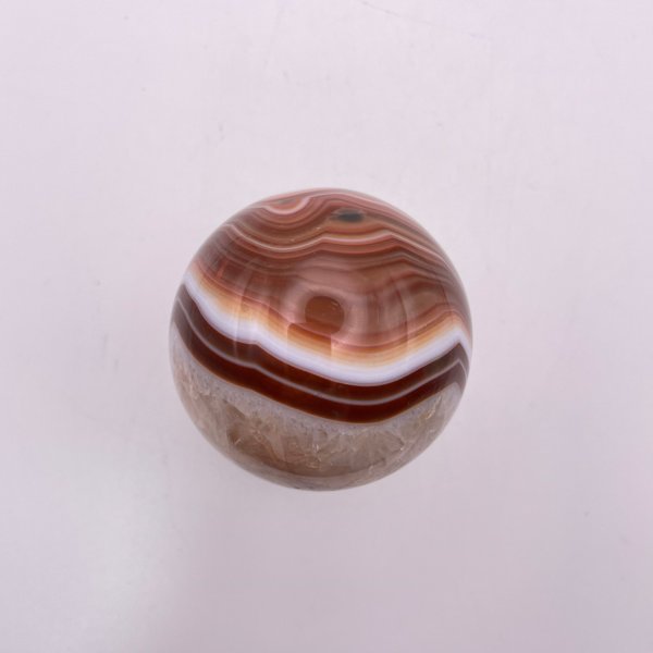 画像5: 瑪瑙(ホワイト&ブラウン)・丸玉 (5)