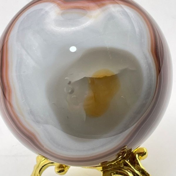 画像7: 瑪瑙(ホワイト&ブラウン)・丸玉 (7)