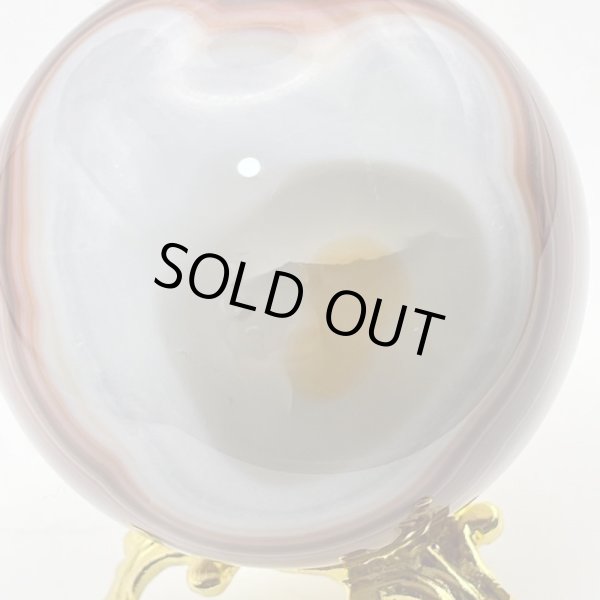 画像7: 瑪瑙（ホワイト＆ブラウン）・丸玉 (7)