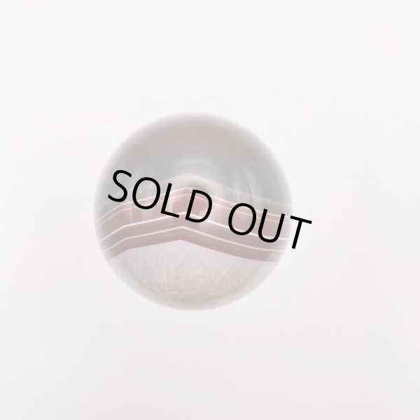 画像5: 瑪瑙(ホワイト&ブラウン)・丸玉 (5)