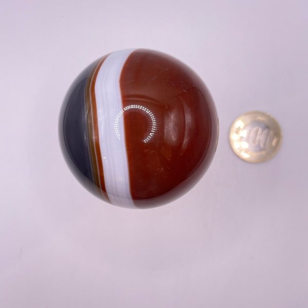 画像5: 瑪瑙(ブラウン&グレー)・丸玉 (5)