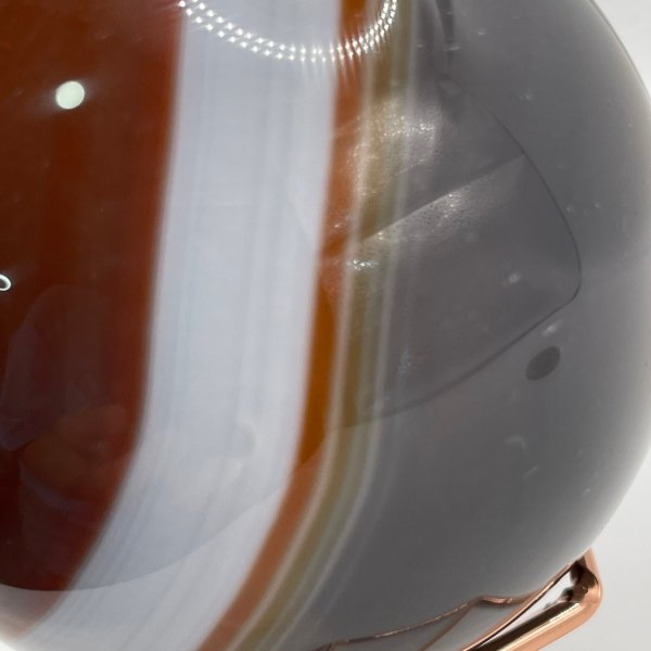 画像6: 瑪瑙(ブラウン&グレー)・丸玉 (6)