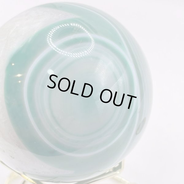 画像6: 瑪瑙(グリーン&ホワイト)・丸玉 (6)