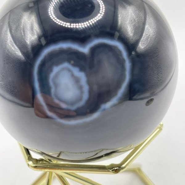 画像8: 瑪瑙(ブラック&ホワイト)・丸玉 (8)