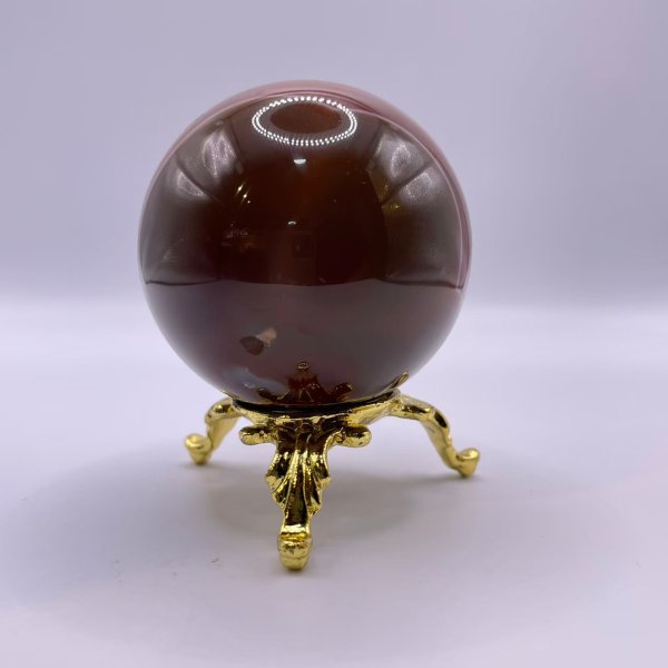 画像3: 瑪瑙(ブラウン&ホワイト)・丸玉 (3)