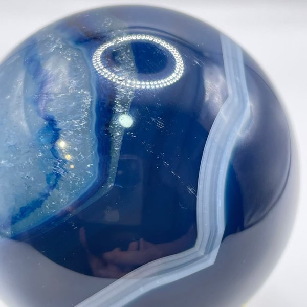 画像6: 瑪瑙(ブルー)・丸玉 (6)