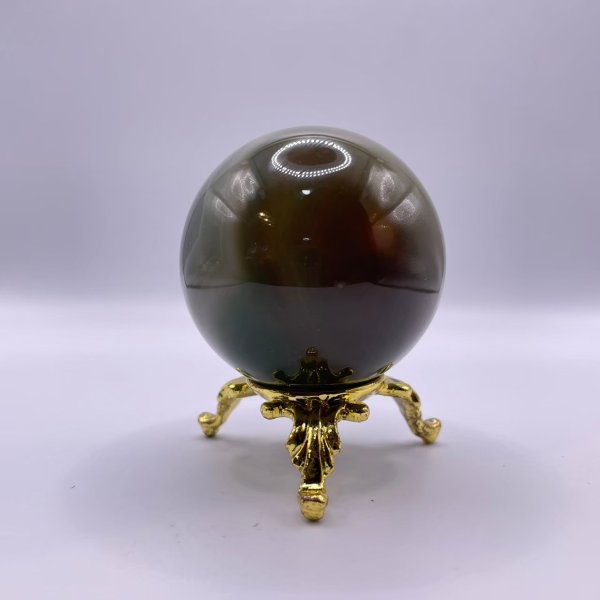 画像3: 瑪瑙(グリーン×ホワイト)・丸玉 (3)