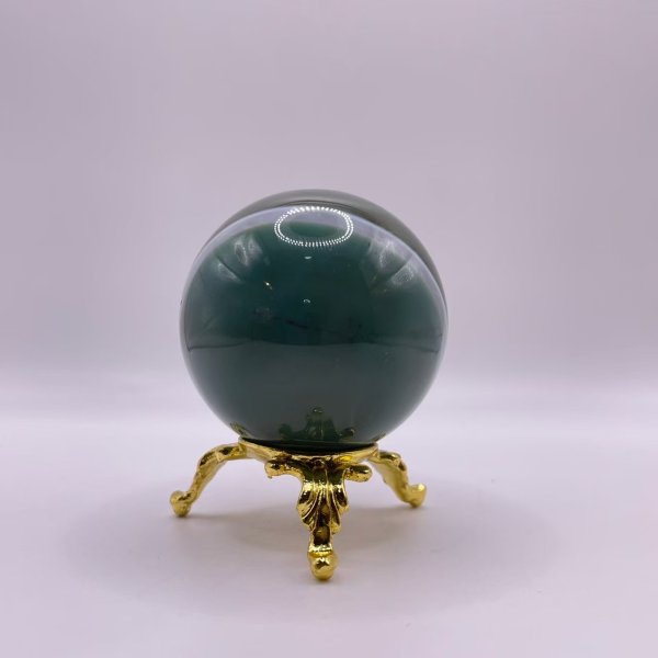 画像3: 瑪瑙(グリーン×ホワイト)・丸玉 (3)