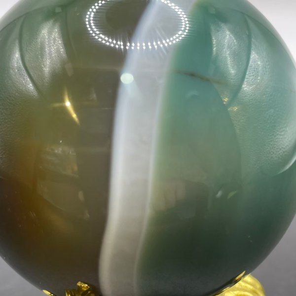画像7: 瑪瑙(グリーン×ホワイト)・丸玉 (7)