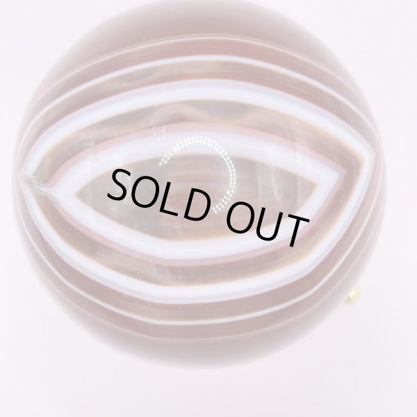 画像6: 瑪瑙(ブラウン×ホワイト)・丸玉 (6)