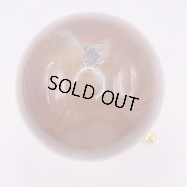 画像8: 瑪瑙(ブラウン×ホワイト)・丸玉 (8)