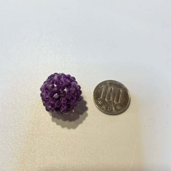 画像2: アメジスト・3mm玉・バッキーボール (2)