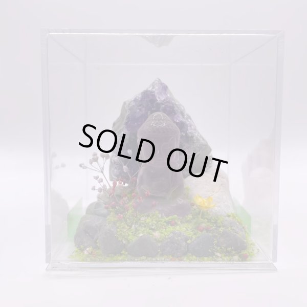 画像3: ジオラマ・フローライト観音・アメジストクラスター (3)