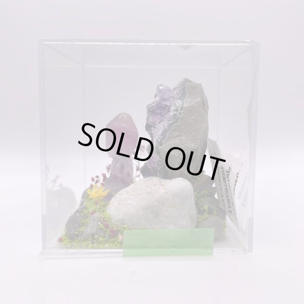 画像4: ジオラマ・フローライト観音・アメジストクラスター (4)