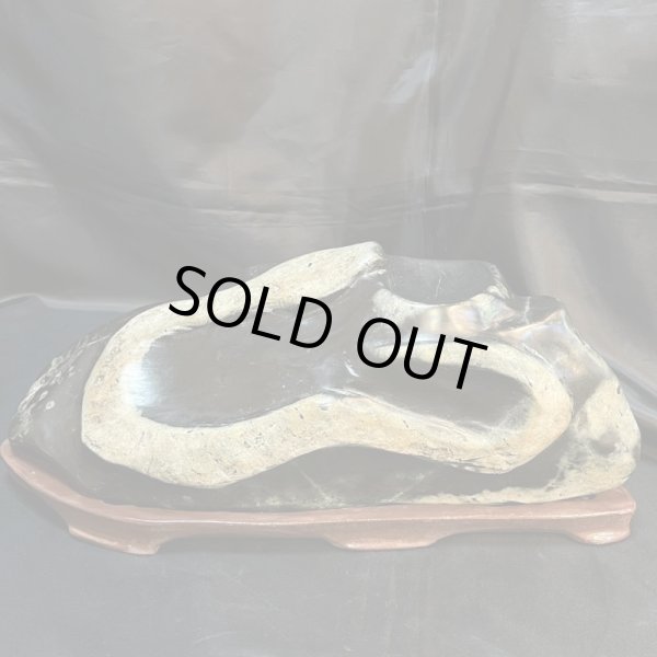 画像2: 蛇石（へび石）・大理石丸玉付 (2)