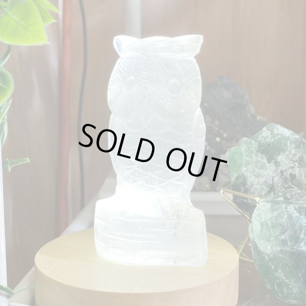 画像2: セレナイト・ふくろう (2)