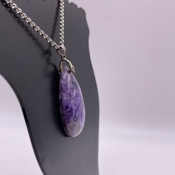 画像2: チャロアイト・ペンダントトップ(ネックレストップ) (2)