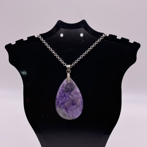 画像4: チャロアイト・ペンダントトップ(ネックレストップ) (4)