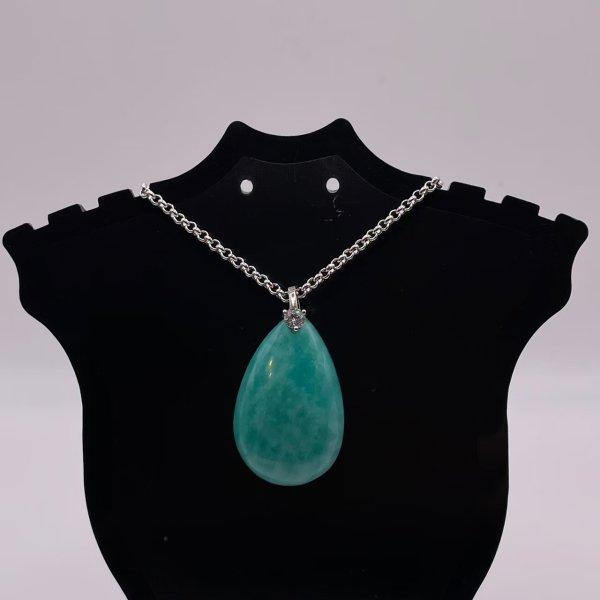 画像4: アマゾナイト・ペンダントトップ(ネックレストップ) (4)