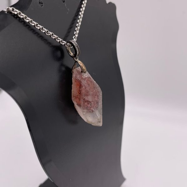 画像2: ファイヤークォーツ・ペンダントトップ(ネックレストップ) (2)