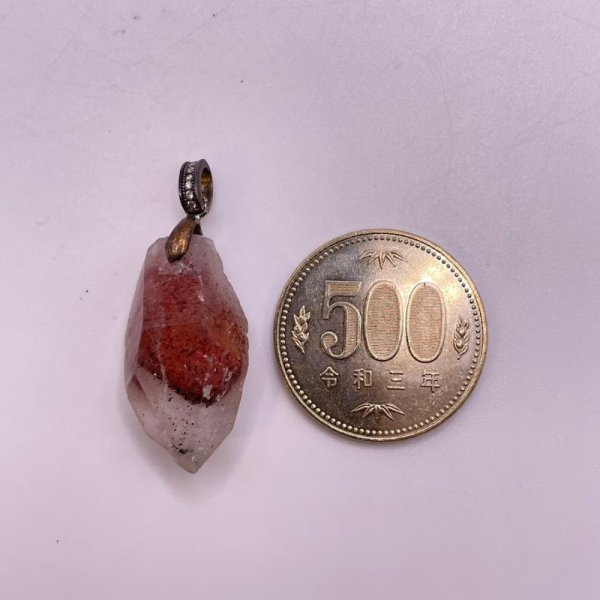 画像5: ファイヤークォーツ・ペンダントトップ(ネックレストップ) (5)