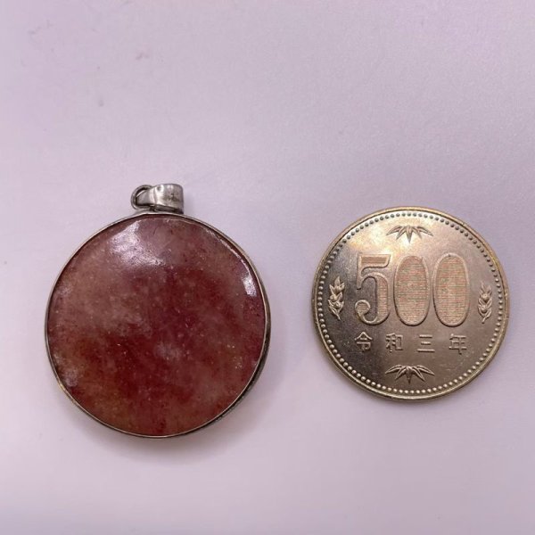 画像5: レッドアベンチュリン・ペンダントトップ(ネックレストップ) (5)