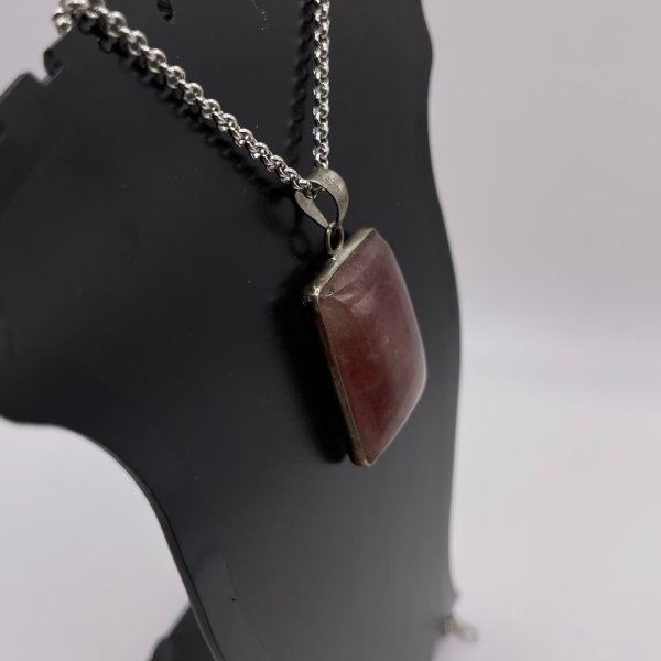 画像2: レッドアベンチュリン・ペンダントトップ(ネックレストップ) (2)