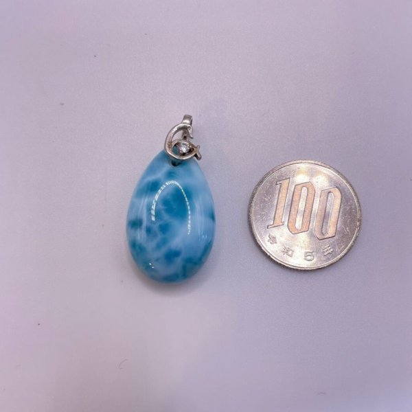 画像3: ラリマー・ペンダントトップ(ネックレストップ) (3)