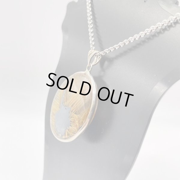 画像4: 太陽ルチル・ペンダントトップ（ネックレストップ） (4)