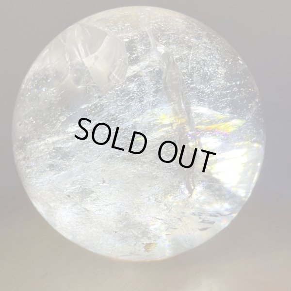 画像2: 虹入り水晶・丸玉 (2)